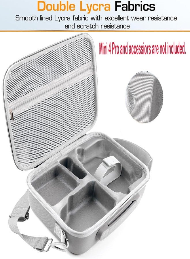 Zorbes Carrying Case for DJI Mini 4 Pro, Mini 4 Pro RC 2 Case, Storage Case for DJI Mini 4 Pro Accessories with Shoulder Strap, Portable Travel Case for DJI Mini 4 Pro and DJI RC 2 Controller Accessories Bag - Image 5